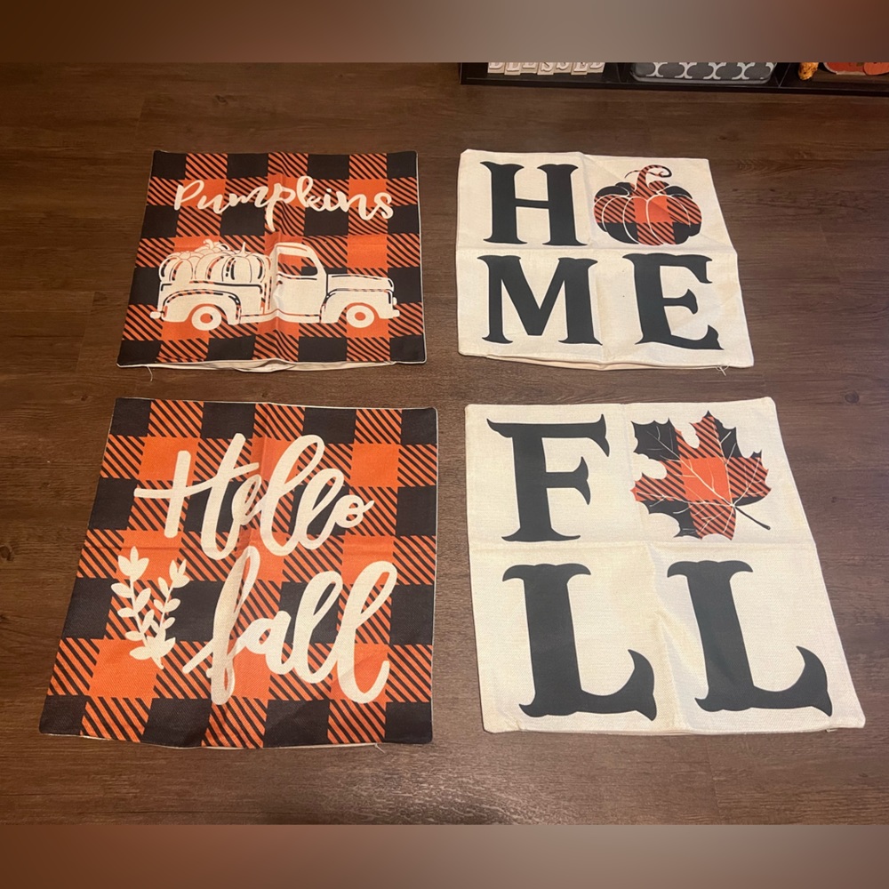 Fall pillow cases